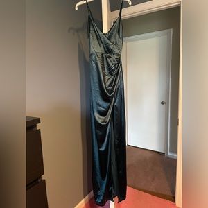 Lulu’s satin maxi dress